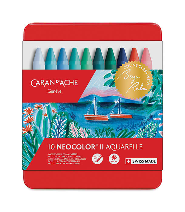 Акварельная пастель Caran d'Ache Neocolor II Watersoluble Beya Rebai Cool Colors (10 цветов)