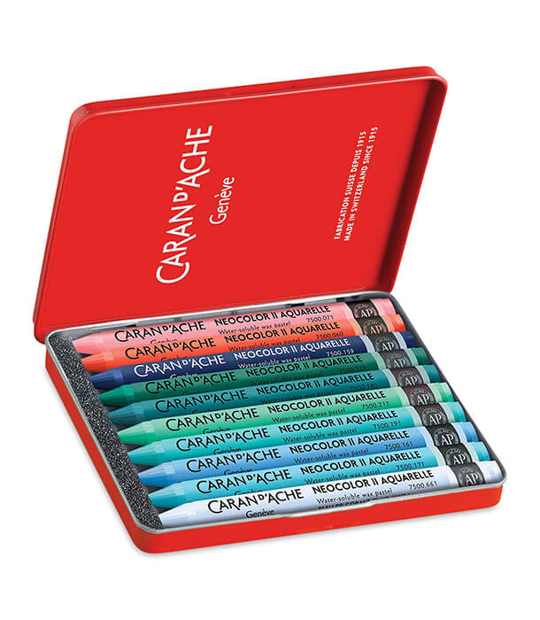 Акварельная пастель Caran d'Ache Neocolor II Watersoluble Beya Rebai Cool Colors (10 цветов)
