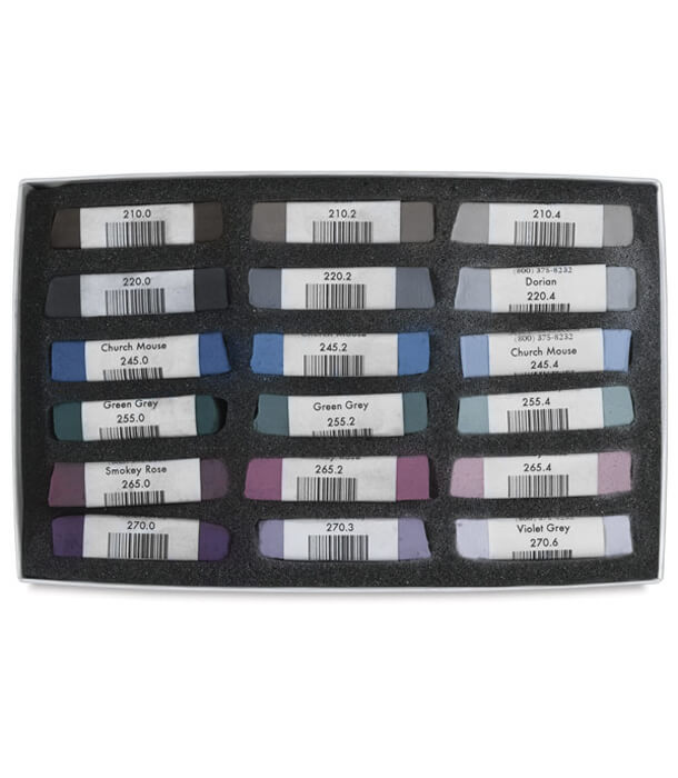 Пастель Great American Art Works Gray Box (18 штук)