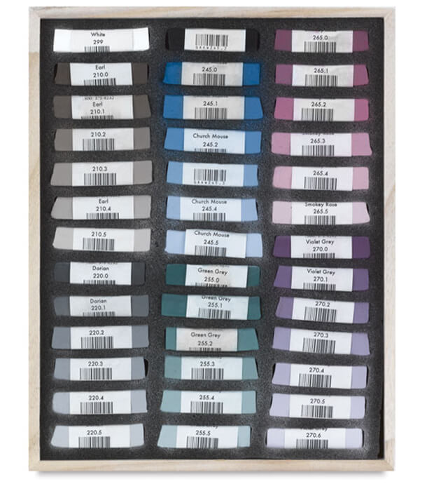Пастель Great American Art Works Grays (39 штук)