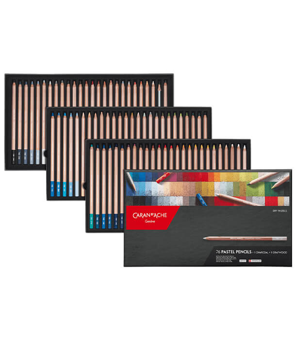Пастельные карандаши Caran D'ache Pastel Pencils (76 штук)