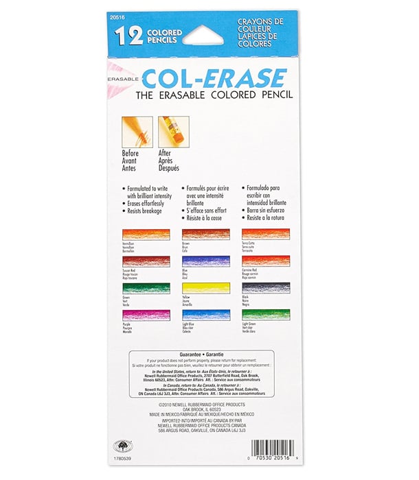 Набор карандашей Prismacolor Col-Erase (12 штук)