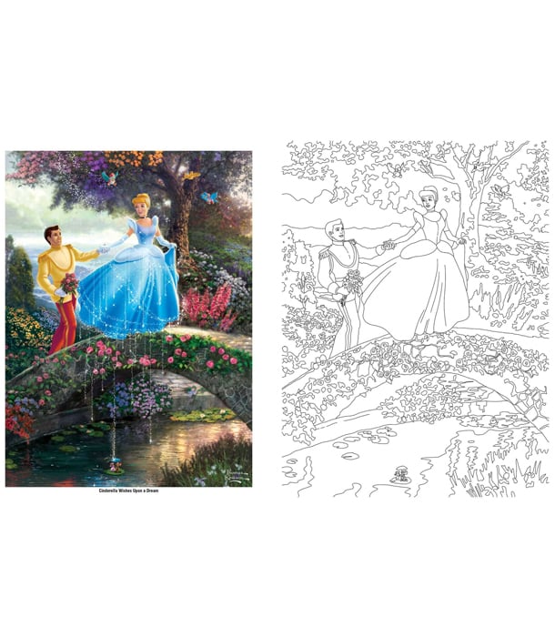 Раскраска Disney Dreams Collection от Thomas Kinkade Studios