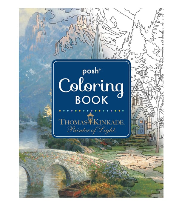 Раскраска Posh Coloring Book от Thomas Kinkade Studios
