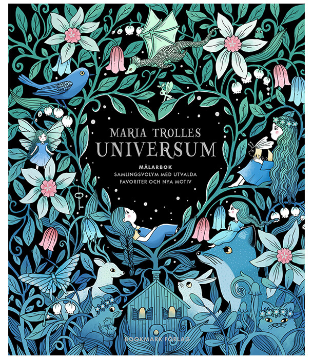 Раскраска Universum от Maria Trolle (изд. Bookmark Förlag Швеция)