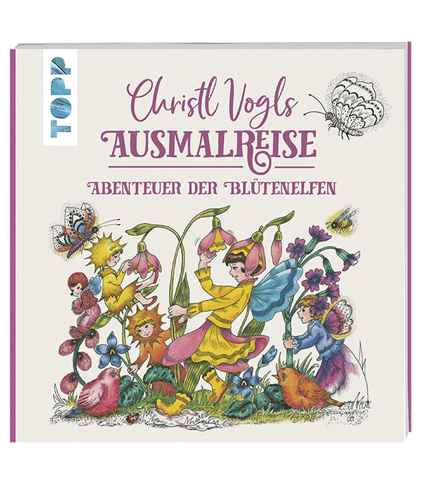Раскраска Christl Vogls Ausmalreise - Abenteuer der Blütenelfen от Christl Vogls (изд. Frech Германия)