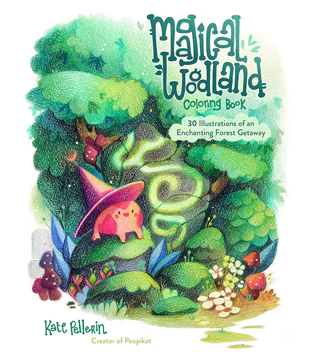 Раскраска Magical Woodland от Kate Pellerin (изд. Page Street Publishing США)