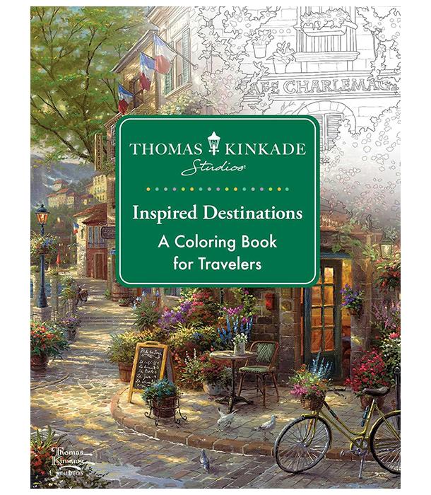 Раскраска Inspired Destinations: A Coloring Book for Travelers от Thomas Kinkade Studios