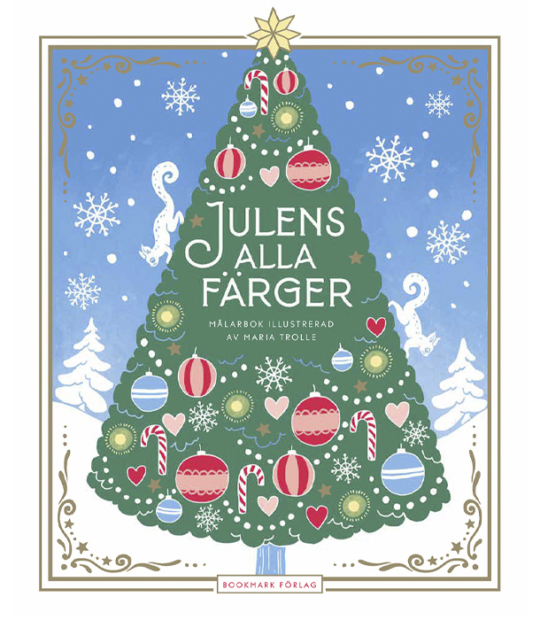 Раскраска Julens alla färger от Maria Trolle (изд. Bookmark Förlag Швеция)