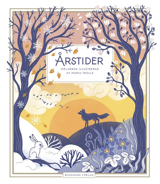 Раскраска Årstider от Maria Trolle (изд. Bookmark Förlag Швеция)