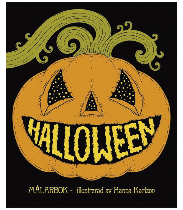 Раскраска Halloween от Hanna Karlzon (изд. Tukan förlag Швеция)