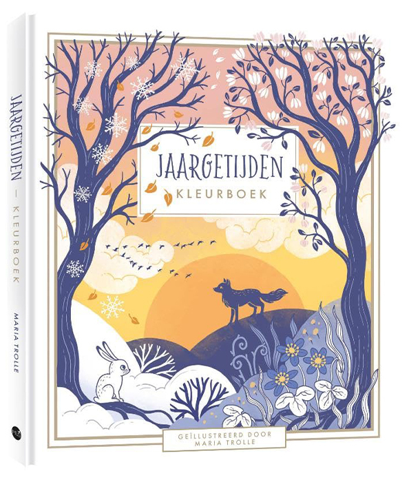 Раскраска Årstider от Maria Trolle (изд. Bookmark Förlag Швеция)