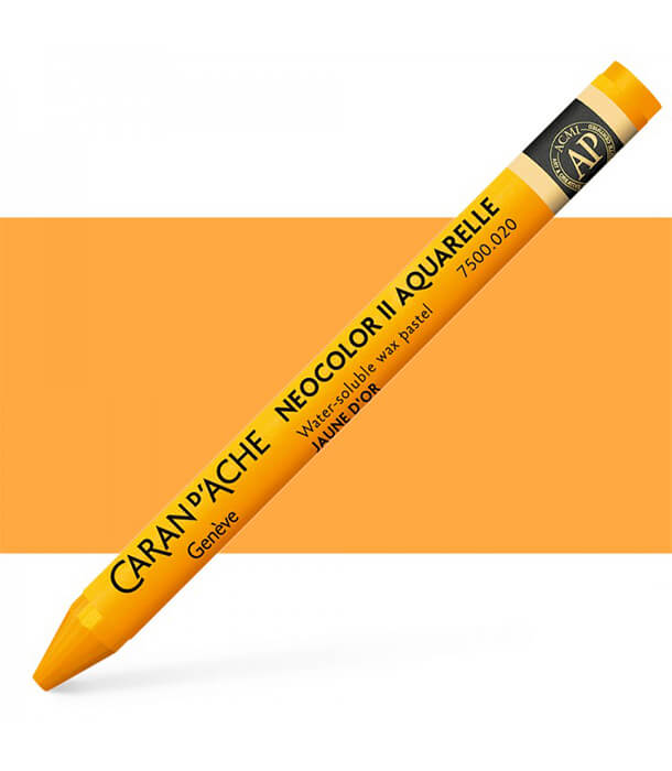 Акварельная пастель Caran d'Ache Neocolor II 020 Golden Yellow