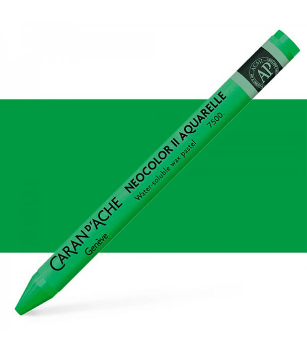 Акварельная пастель Caran d'Ache Neocolor II 210 Emerald Green