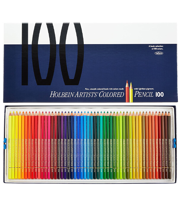 Набор карандашей Holbein Artists' Coloured Pencil (100 штук)