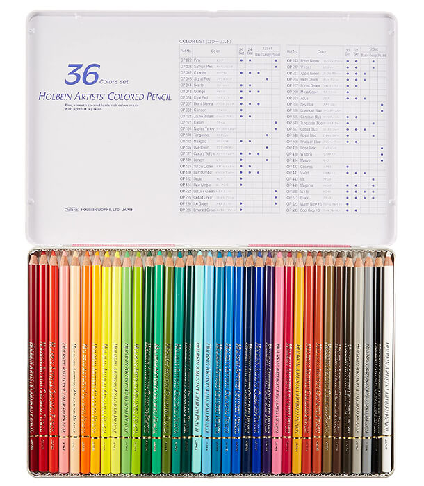 Набор карандашей Holbein Artists' Coloured Pencil (36 штук)