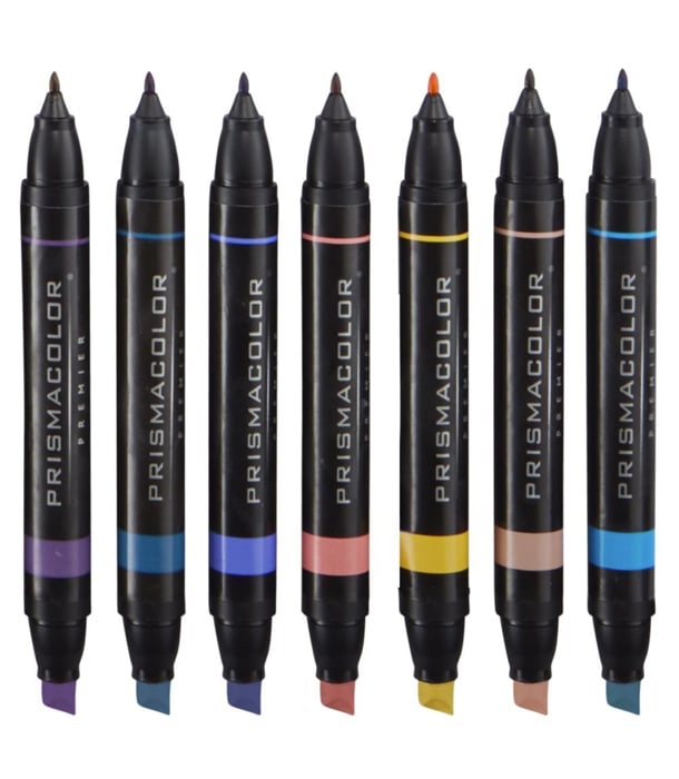 Маркеры Prismacolor Premier Double-Ended Art Markers, Fine and Chisel Tip (12 штук)