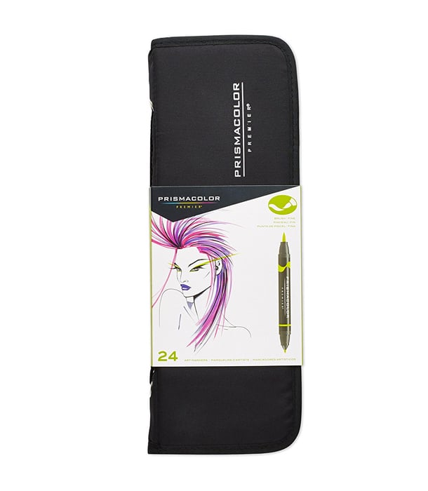 Маркеры Prismacolor Premier Double-Ended Art Markers, Fine and Brush Tip (24 штуки)