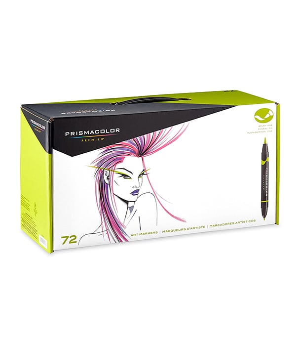 Маркеры Prismacolor Premier Double-Ended Art Markers, Fine and Brush Tip (72 штук)
