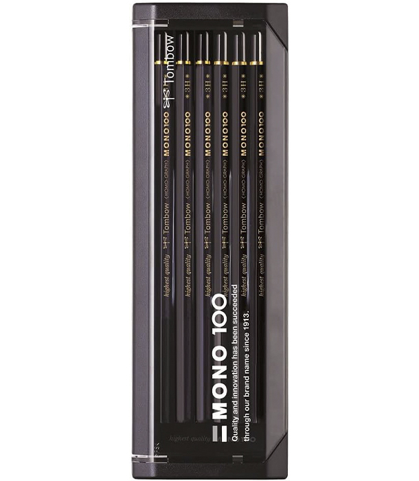 Набор карандашей Tombow MONO 100 3H (12 штук)