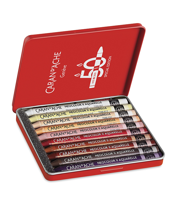 Акварельная пастель Caran d'Ache Neocolor II Portrait Colors, 50th Anniversary Special Edition (10 цветов)