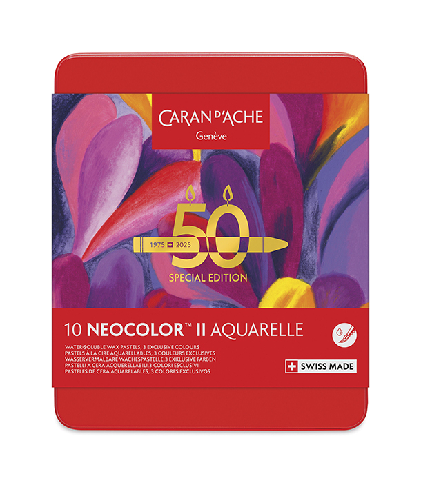 Акварельная пастель Caran d'Ache Neocolor II Pop Colors, 50th Anniversary Special Edition (10 цветов)
