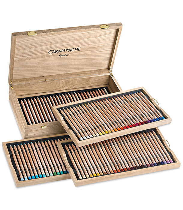 Caran d'Ache Luminance 6901 Wooden Box (100 цветов)