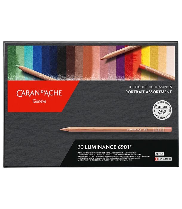 Caran d'Ache Luminance 6901 Portrait Colours (20 цветов)