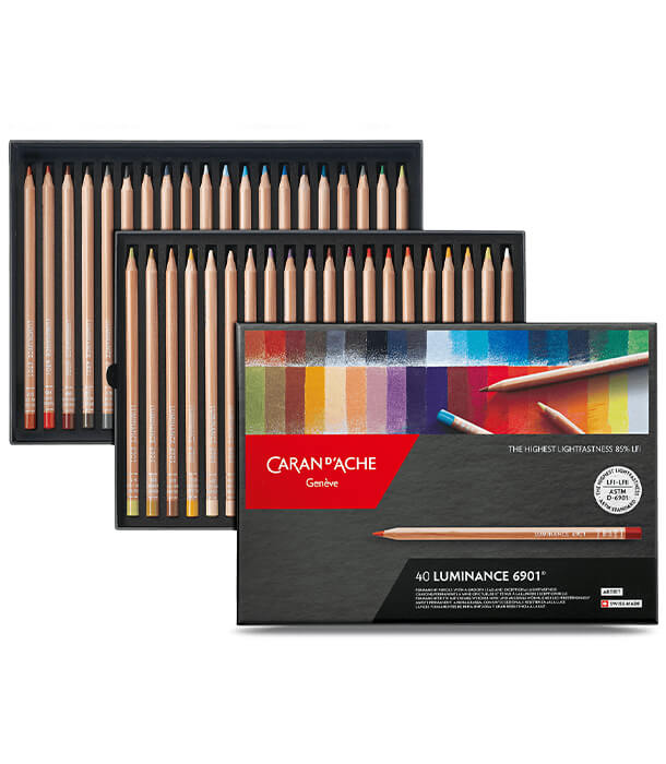 Caran d'Ache Luminance 6901 (40 цветов)