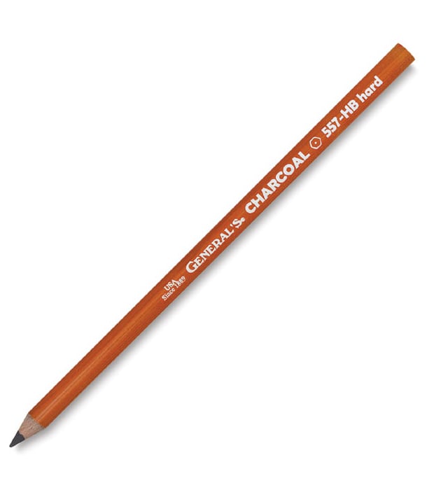 Карандаш угольный General's Charcoal 557-HB Hard