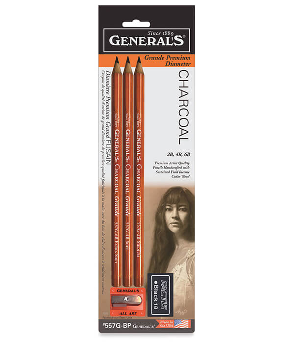 Набор General’s Grande Charcoal Pencil Set