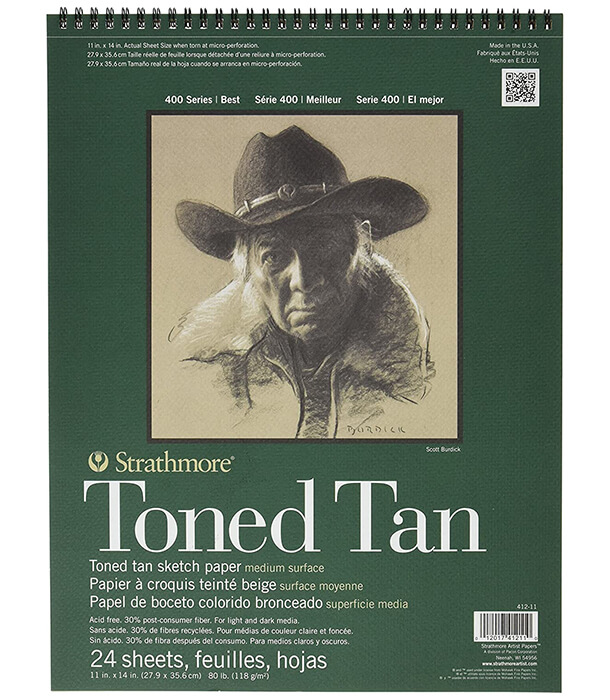 Альбом Strathmore Series 400 Toned Tan 11 × 14