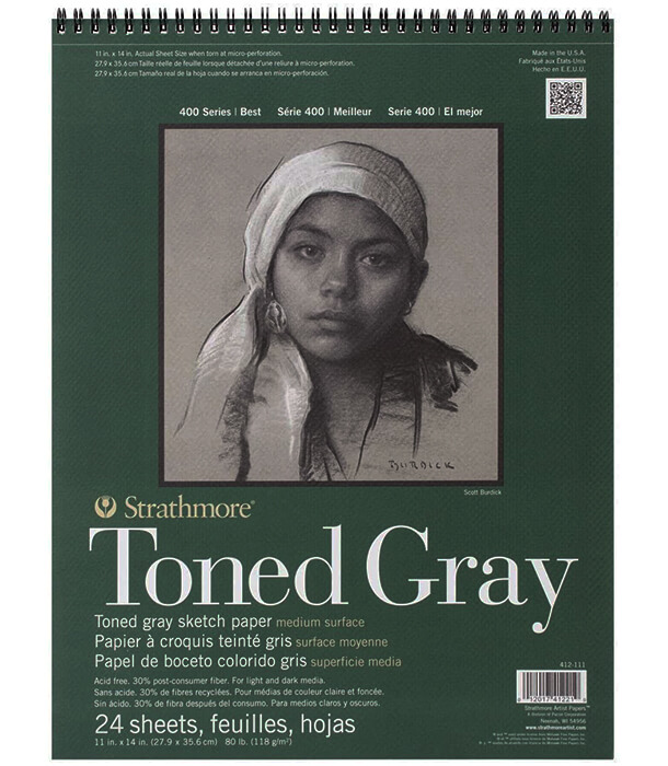 Альбом Strathmore Series 400 Toned Gray 11 × 14