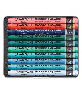 Акварельная пастель Caran d'Ache Neocolor II Watersoluble Beya Rebai Cool Colors (10 цветов)