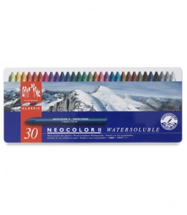 Акварельная пастель Caran d'Ache Neocolor II Watersoluble (30 цветов)