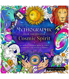 Раскраска Mythographic Color and Discover: Cosmic Spirit от Fabiana Attanasio (изд. Castle Point Books США)