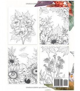 Раскраска Der Herbst und die Blumen – Das Malbuch от Kew Gardens (Германия)