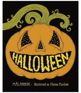 Раскраска Halloween от Hanna Karlzon (изд. Tukan förlag Швеция)