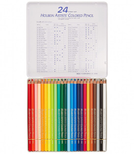 Набор карандашей Holbein Artists' Coloured Pencil (24 штуки)