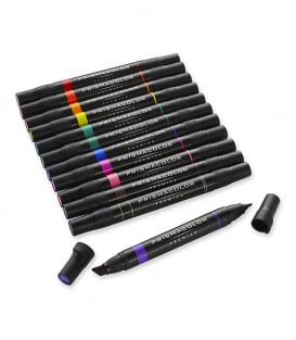 Маркеры Prismacolor Premier Double-Ended Art Markers, Fine and Chisel Tip (12 штук)