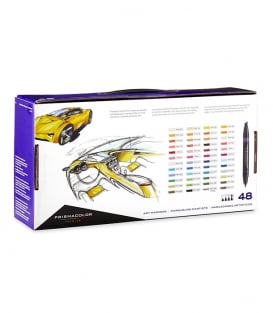 Маркеры Prismacolor Premier Double-Ended Art Markers, Fine and Chisel Tip (48 штуки)