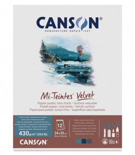 Альбом Canson Mi-Teintes Velvet Cool Tones 9.4 × 12.6 (12 листов)