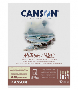 Альбом Canson Mi-Teintes Velvet Cream White 9.4 × 12.6 (12 листов)