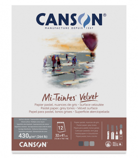 Альбом Canson Mi-Teintes Velvet Grey Tones 12.6 × 16.1 (12 листов)
