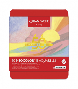 Акварельная пастель Caran d'Ache Neocolor II Pastel Colors, 50th Anniversary Special Edition (10 цветов)