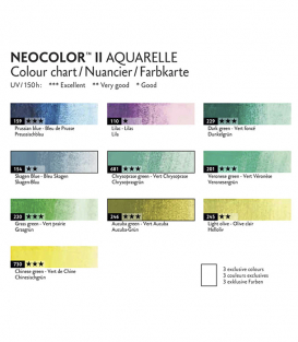 Акварельная пастель Caran d'Ache Neocolor II Lush Colors, 50th Anniversary Special Edition (10 цветов)
